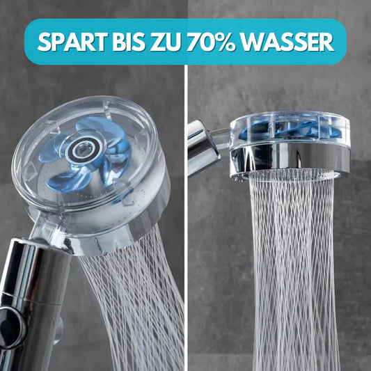 Wassersparender Turbodruck Duschkopf