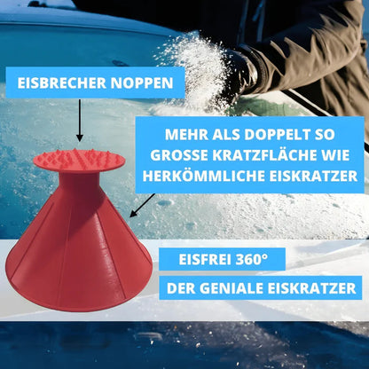 EisFrei 360° - Genialer 3in1 Eiskratzer & Öltrichter